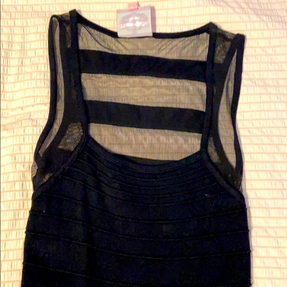 A black slim dress